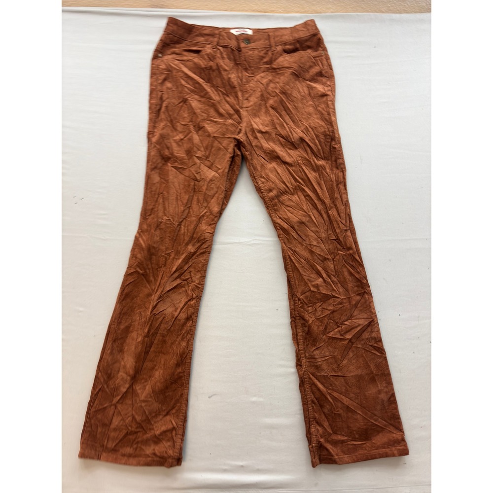 Wrangler High Rise Bold Boot Corduroy Pants Rust Brown 12x32 112324271